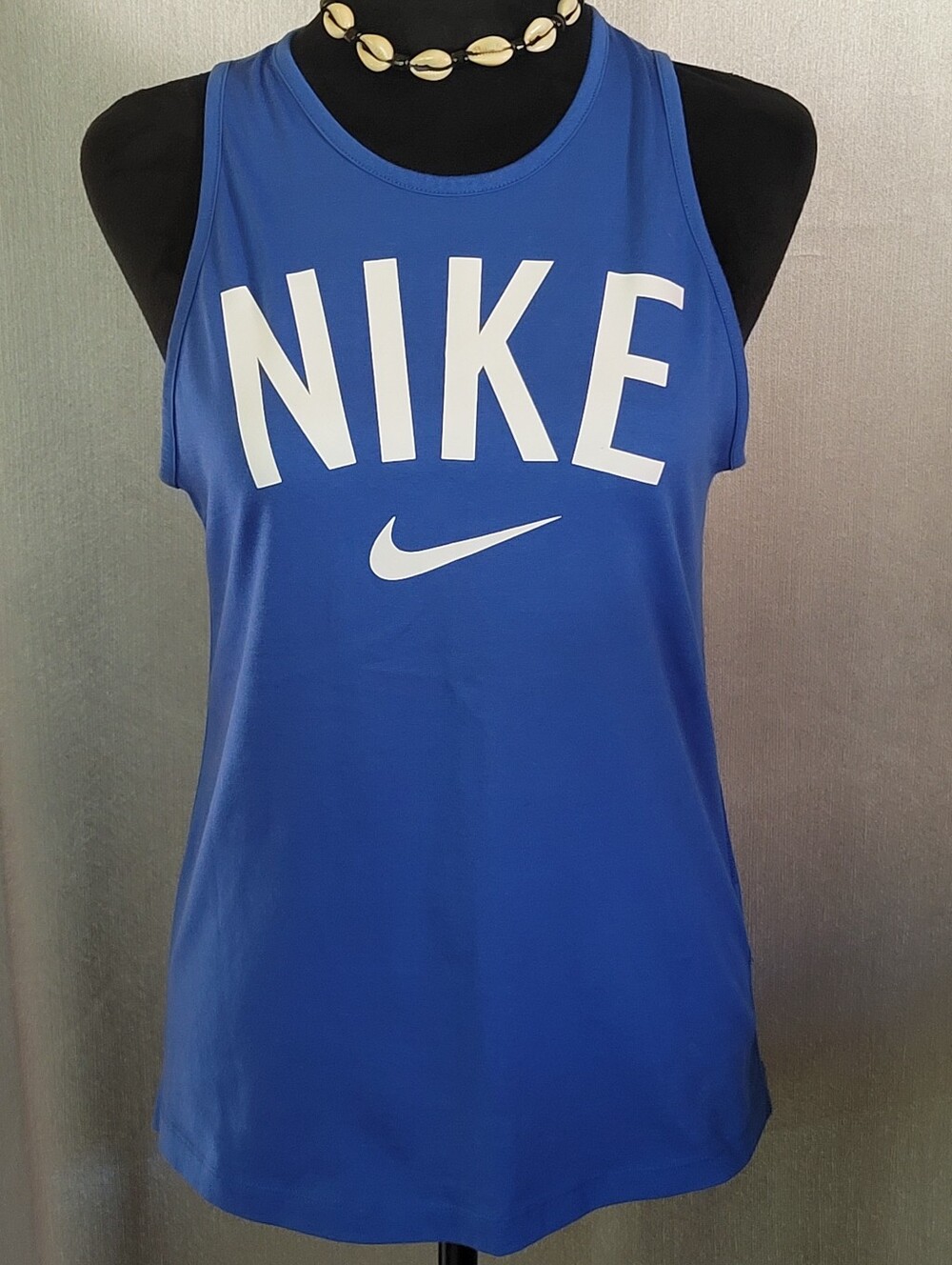 Nike Women's Royal Blue Tank with White Logo